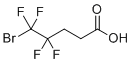 5-溴-4,4,5,5-四氟戊酸分子结构 (CAS 234443-22-2)