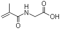 N-Methacryloylglycine molecular structure (CAS 23578-45-2)