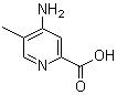4-Amino-5-methyl-2-pyridinecarboxylic acid molecular structure (CAS 23609-89-4)