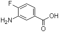 3-Amino-4-fluorobenzoic acid molecular structure (CAS 2365-85-7)