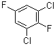 structure of CAS# 2367-80-8, 2,6-Dichloro-1,4-difluorobenzene;1,3-Dichloro-2,5-difluorobenzene