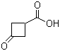 structure of CAS# 23761-23-1, 3-Oxocyclobutanecarboxylic acid;(3-Oxocyclobutyl)carboxylic acid; 3-Oxo-cyclobutanecarboxylic acid