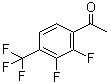 1-[2,3-Difluoro-4-(trifluoromethyl)phenyl]ethanone molecular structure (CAS 237761-82-9)