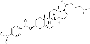 胆甾烯基对硝基苯甲酸酯分子结构 (CAS 23838-12-2)