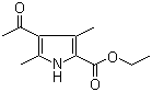Ethyl 4-acetyl-3,5-dimethyl-1H-pyrrole-2-carboxylate molecular structure (CAS 2386-26-7)