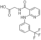 N-[[2-[[3-(Trifluoromethyl)phenyl]amino]-3-pyridinyl]carbonyl]glycine molecular structure (CAS 23869-84-3)