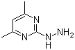 2-Hydrazino-4,6-dimethylpyrimidine molecular structure (CAS 23906-13-0)