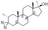 (2alpha,5alpha,17beta)-2,17-Dimethylspiro[androstane-3,3'-[3H]diazirin]-17-ol molecular structure (CAS 2398-55-2)