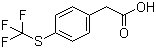 结构式 CAS# 243977-23-3, 4-(三氟甲硫基)苯乙酸
