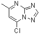 structure of CAS# 24415-66-5, 7-Chloro-5-methyl[1,2,4]triazolo[1,5-a]pyrimidine;5-Methyl-7-chloro-s-triazolo[1,5-a]pyrimidine; 7-Chloro-5-methyl-[1,2,4]triazolo[1,5-a]pyrimidine; 7-Chloro-5-methyl-s-triazolo[1,5-a]pyrimidine; AR 12300