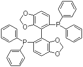 [(4R)-[4,4'-Bi-1,3-benzodioxole]-5,5'-diyl]bis[diphenylphosphine] molecular structure (CAS 244261-66-3)