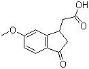 5-甲氧基-1-茚满酮-3-乙酸分子结构 (CAS 24467-92-3)