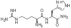 L-Arginyl-L-histidinamide molecular structure (CAS 244765-93-3)