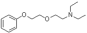 N,N-二乙基-2-(2-苯氧基乙氧基)乙胺分子结构 (CAS 24480-59-9)