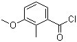 2-Methyl-3-methoxybenzoyl chloride molecular structure (CAS 24487-91-0)