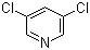 结构式 CAS# 2457-47-8, 3,5-二氯吡啶