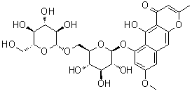Rubrofusarin 6-O-beta-D-gentiobioside molecular structure (CAS 24577-90-0)