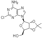 structure of CAS# 24639-06-3, 2-Chloro-2',3'-O-isopropylideneadenosine