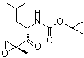 [(1S)-3-Methyl-1-[[(2R)-2-methyloxiranyl]carbonyl]butyl]carbamic acid 1,1-dimethylethyl ester molecular structure (CAS 247068-82-2)