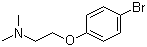 2-(4-Bromophenoxy)-N,N-dimethylethylamine molecular structure (CAS 2474-07-9)