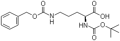 N-tert-Butoxycarbonyl-N'-benzyloxycarbonyl-L-ornithine molecular structure (CAS 2480-93-5)