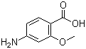 4-氨基-2-甲氧基苯甲酸分子结构 (CAS 2486-80-8)