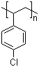 结构式 CAS# 24991-47-7, 聚(4-氯苯乙烯)