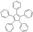1,2,3,4,5-Pentaphenylcyclopentadiene molecular structure (CAS 2519-10-0)