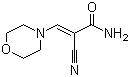 2-Cyano-3-morpholinoacrylamide molecular structure (CAS 25229-97-4)