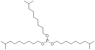 Triisodecyl phosphite molecular structure (CAS 25448-25-3)