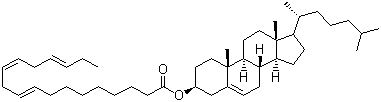 结构式 CAS# 2545-22-4, 胆甾烯基亚麻酸酯; 胆甾醇亚麻酸酯
