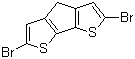 结构式 CAS# 258527-25-2, 2,6-二溴-4H-环戊并[2,1-b:3,4-b']二噻吩