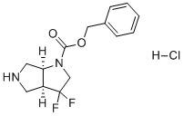 (cis)-Benzyl 3,3-difluorohexahydropyrrolo[3,4-b]pyrrole-1(2H)-carboxylate hydrochloride molecular structure (CAS 2597334-97-7)