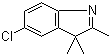 结构式 CAS# 25981-83-3, 5-氯-2,3,3-三甲基吲哚