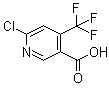 6-Chloro-4-(trifluoromethyl)-3-pyridinecarboxylic acid molecular structure (CAS 261635-77-2)