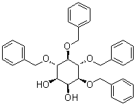 1,4,5,6-Tetra-O-benzyl-myo-inositol molecular structure (CAS 26276-99-3)