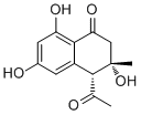 (3R,4S)-rel-4-Acetyl-3,4-dihydro-3,6,8-trihydroxy-3-methyl-1(2H)-naphthalenone molecular structure (CAS 263368-92-9)