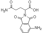 4-Amino-alpha-(3-amino-3-oxopropyl)-1,3-dihydro-1,3-dioxo-2H-isoindole-2-acetic acid molecular structure (CAS 2635-64-5)