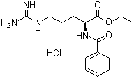 Ethyl N-benzoyl-L-argininate hydrochloride molecular structure (CAS 2645-08-1)