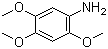 结构式 CAS# 26510-91-8, 2,4,5-三甲氧基苯胺