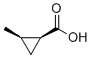 (1S,2R)-2-methylcyclopropane-1-carboxylic acid molecular structure (CAS 26510-98-5)