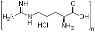 L-Arginine homopolymer hydrochloride molecular structure (CAS 26982-20-7)