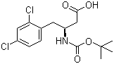 Boc-(S)-3-Amino-4-(2,4-dichlorophenyl)butyric acid molecular structure (CAS 270063-48-4)