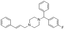 1-[(4-fluorophenyl)-phenylmethyl]-4-[(E)-3-phenylprop-2-enyl]piperazine molecular structure (CAS 27064-96-6)