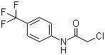 2-氯-N-[4-(三氟甲基)苯基]乙酰胺分子结构 (CAS 2707-23-5)