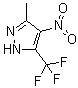 3-Methyl-4-nitro-5-(trifluoromethyl)pyrazole molecular structure (CAS 27116-80-9)