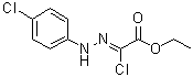 structure of CAS# 27143-09-5, 2-Chloro-2-[[(4-chlorophenyl)amino]imino]acetic acid ethyl ester;Ethyl (4-chlorophenylhydrazono)chloromethylcarboxylate; Ethyl 2-chloro-2-[N'-(4-chlorophenyl)hydrazono]acetate