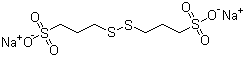 structure of CAS# 27206-35-5, Bis-(sodium sulfopropyl)-disulfide;SPS