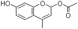 structure of CAS# 2747-05-9, 7-Acetoxy-4-methylcoumarin;4-Methylumbelliferyl acetate