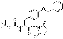 N-[(1,1-Dimethylethoxy)carbonyl]-O-(phenylmethyl)-L-tyrosine 2,5-dioxo-1-pyrrolidinyl ester molecular structure (CAS 27601-29-2)